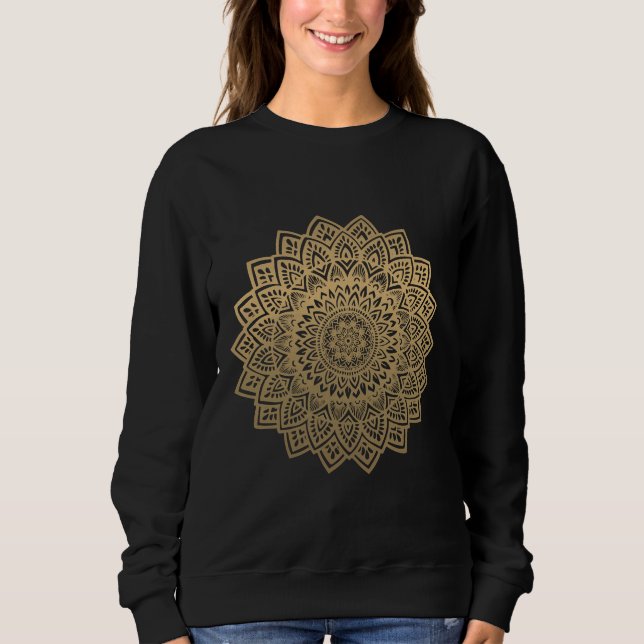 Camiseta Mandala Dourada (Frente)