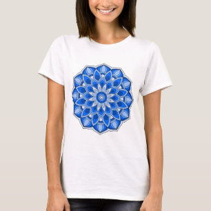 Camiseta Mandala em azul