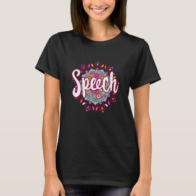Camiseta Mandala Fala Fala Fala De Terapia Cuta Langu (Frente)