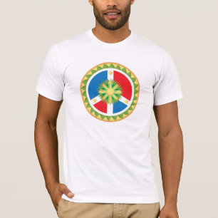 Camiseta Mandala filipina do sinal de paz