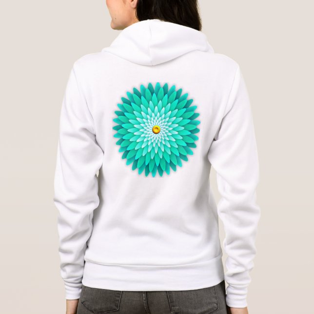 Camiseta Mandala Flor Azul-68566 (Verso)