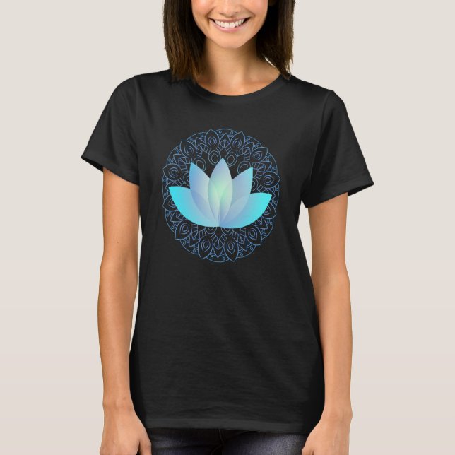 Camiseta Mandala Flower Yoga Spiritual Geometry Graphic (Frente)