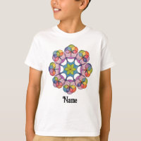 Mandala Geométrica Desenhada em Lápis Colorida Per