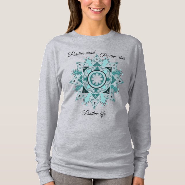 Camiseta Mandala Geométrica, Inspiração (Frente)