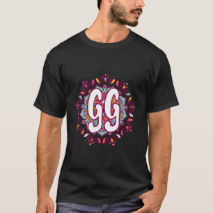Camiseta Mandala Gg Mulheres Vovó Natal Mãe