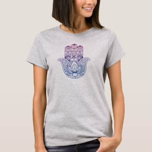 Camiseta Mandala Henna   Mão Lotus