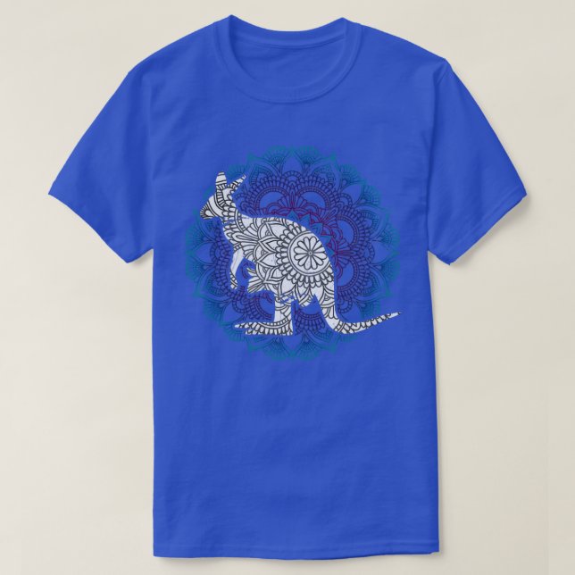 Camiseta Mandala Kangaroo (Frente do Design)