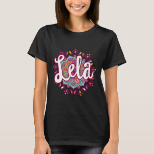 Camiseta Mandala Lela Mulheres Vovó Natal Maternidade
