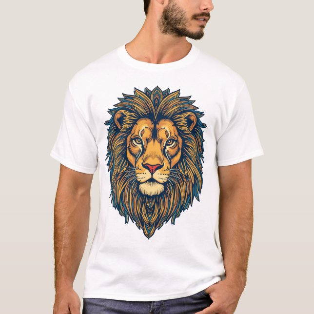 Camiseta Mandala Mane Lion (Frente)
