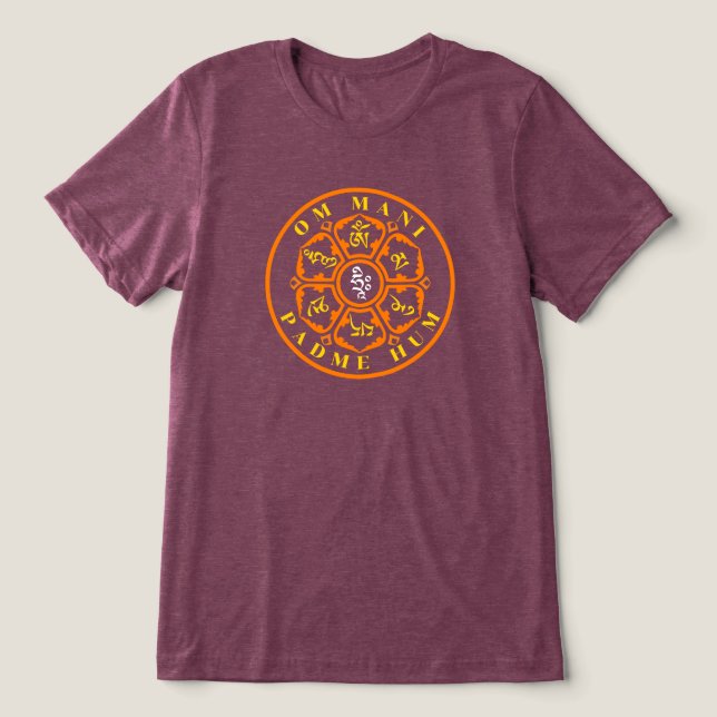 Camiseta Mandala Mantra (Design frontal)
