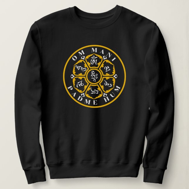 Camiseta Mandala Mantra Sweatshirt (Frente do Design)
