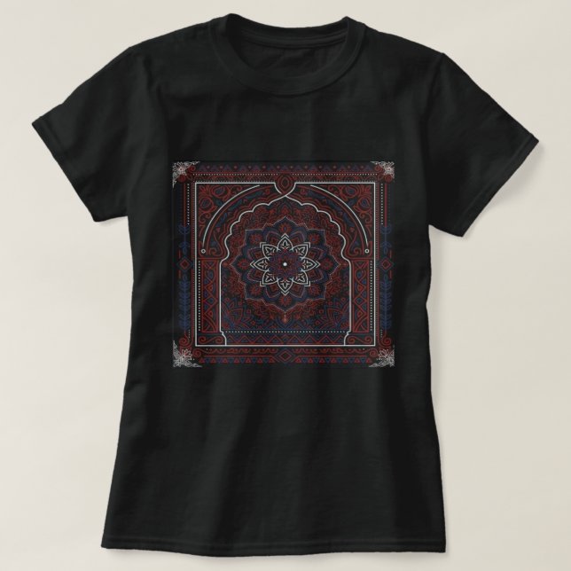 Camiseta Mandala Marroquina (Frente do Design)