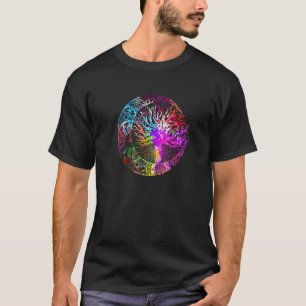 Camiseta Mandala Moon Chakra Tree Life Motivti