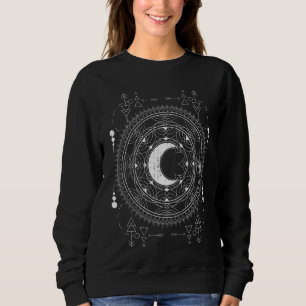Camiseta Mandala Moon Wiccan Witch Blackcraft Occulan