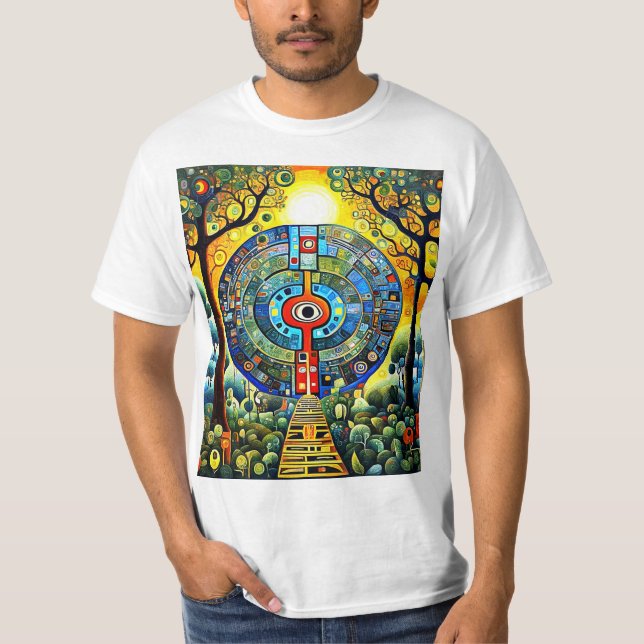 Camiseta Mandala na floresta (Frente)