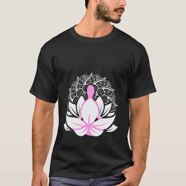 Camiseta Mandala Namaste Meditação Yoga Arte Espiritual Cha (Frente)