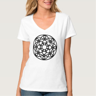 Camiseta Mandala Nó Preto