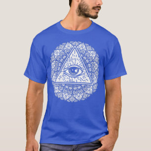 Camiseta Mandala Olho De Halloween Preguiçoso De Halloween 