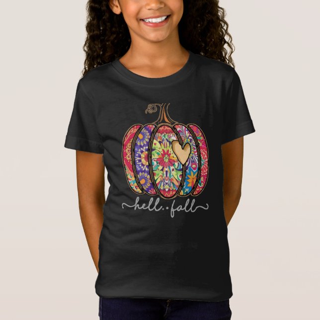 Camiseta Mandala Pumpkin Halloween (Frente)