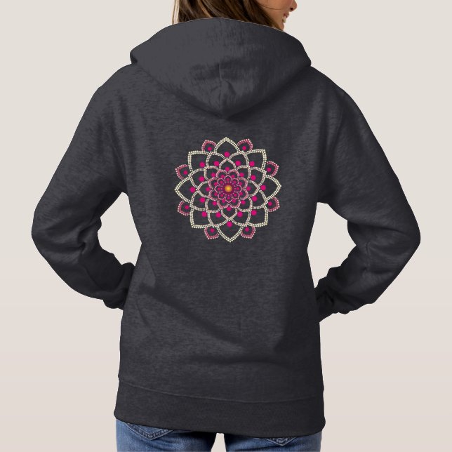 Camiseta Mandala Rosa Simples (Verso)
