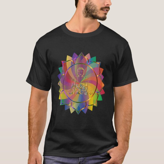Camiseta Mandala Sacred Geometry Prana Yoga Mantra Om (Frente)