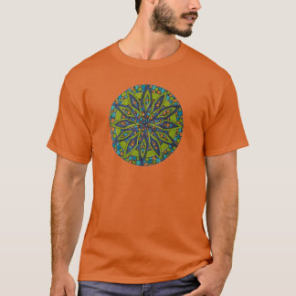 Camiseta Mandala Verde/Azul