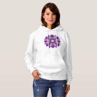 Camiseta Mandala Verde Rosa Púrpura