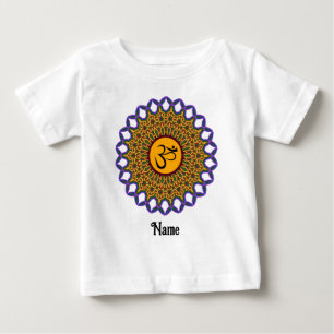 Camiseta Mandala Yoga Om Peacock Espiritual Personalizado