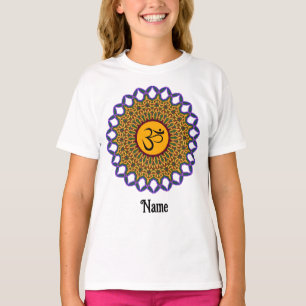 Camiseta Mandala Yoga Om Peacock Espiritual Personalizado