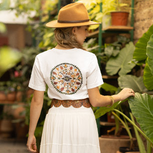 Camiseta Mandalala de Flor Pressada l Floral Botânico de Ou