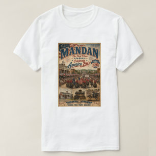 Camiseta Mandan O Melhor Lugar para Celebrar a América 250
