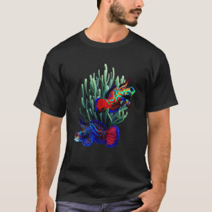 Camiseta Mandarin Goby Saltwater Reef Aquarium Fish Art
