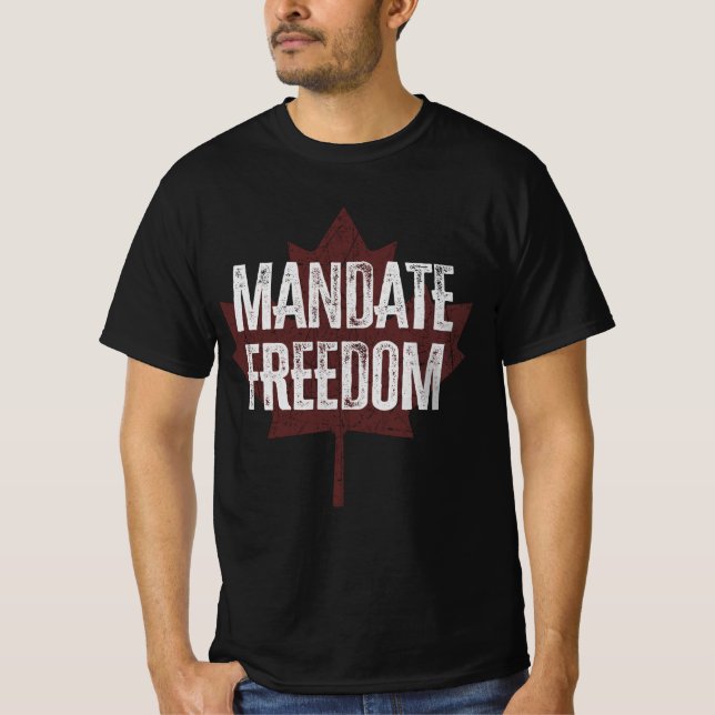 Camiseta Mandatar a liberdade | Comboio da Liberdade do Can (Frente)