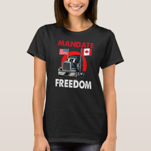 Camiseta Mandate Freedom Ua Canada Flag Freedom Convoy 2022