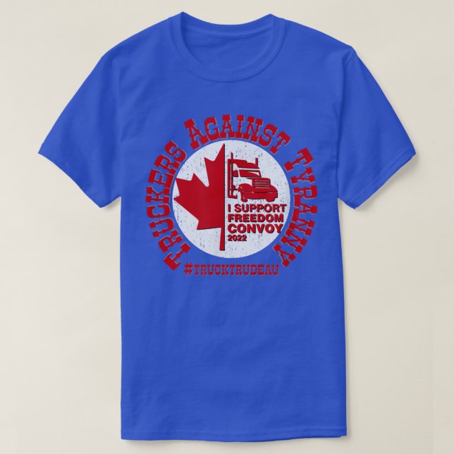 Camiseta Mandatos de protesto do comboio da liberdade 2022 (Frente do Design)
