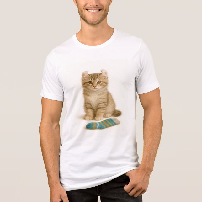 Camiseta Mande-o para mim - American Curl Kitten Edition (Frente)