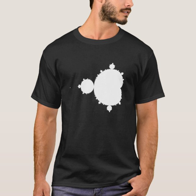 Camiseta Mandelbrot Preto e Branco (Frente)