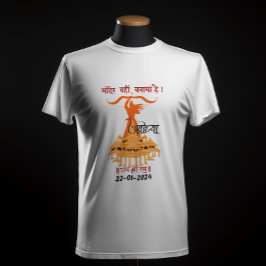 Camiseta Mandir Wahin Banaya Hai Jai Shree Ram