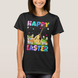 Camiseta Mandolin Felz pascoa Engraçado Mandolin Páscoa Sun