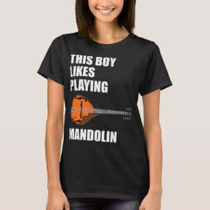 Camiseta Mandolin Lover Este Rapaz Gosta De Mandolin Funny 