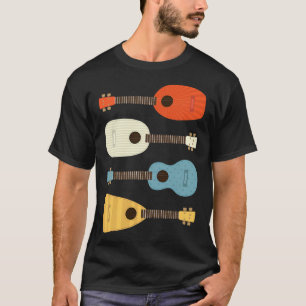 Camiseta Mandolin Lover Estilo de Vintage Campo Música M