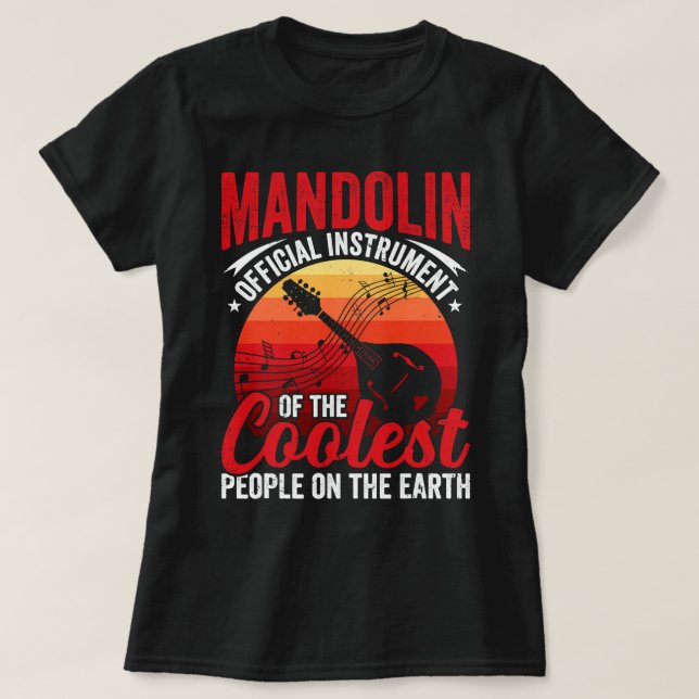 Camiseta Mandolin Lover Music Player Expert Musi (Frente do Design)