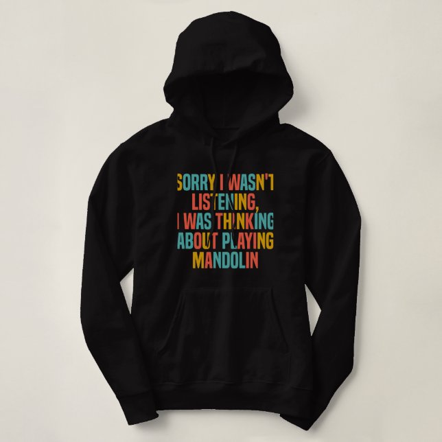 Camiseta Mandolin Lover Pensando Sobre Jogar Mandolin Diver (Frente do Design)