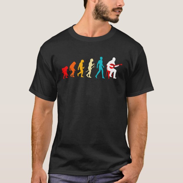 Camiseta Mandolin Player Evolution Expert Musician Music Pl (Frente)
