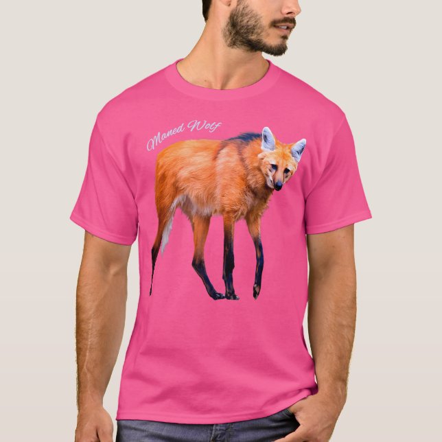 Camiseta Maned Wolf South American Wild Dog Wolf (Frente)