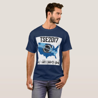 Camiseta Maneira 2017 Eclipse-nova solar total de escrever