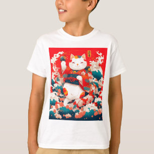 Camiseta Maneki-Neko, Gato Sortudo Japonês