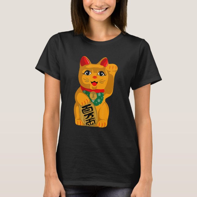 Camiseta Maneki Neko vintage japanese (Frente)