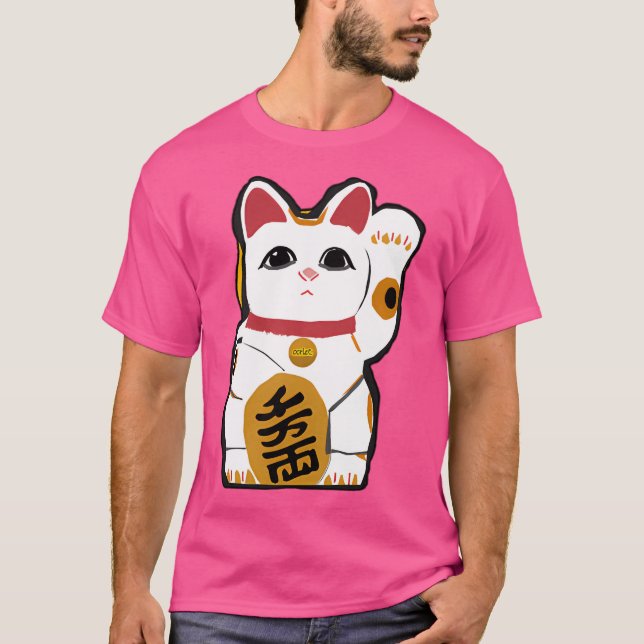 Camiseta Maneki Neko Waving Cat (Frente)