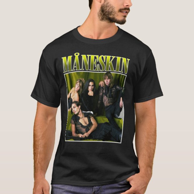 Camiseta MANESKIN Måneskin venceu a Festival de Rock da Ban (Frente)